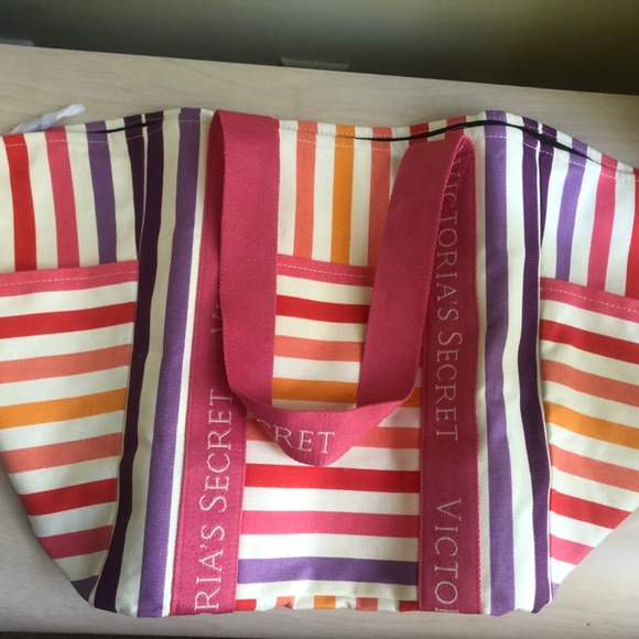 New Michael Kors Soft Pink Crossbody & Colorful Striped VS Zippered Tote - Picture 8 of 14